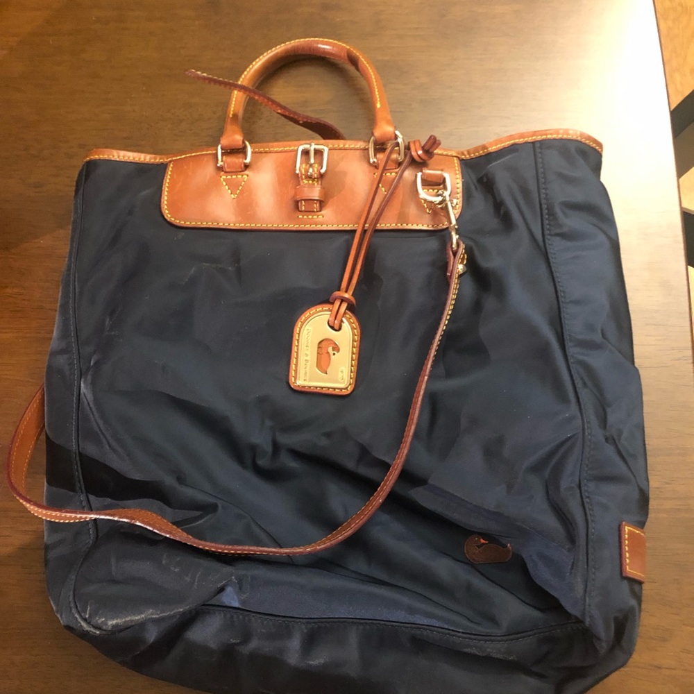 Navy nylon tote/purse- Dooney & Bourke